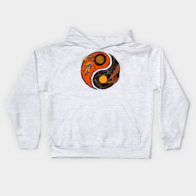 Orangrey Yin Yang Kids Hoodie by kenallouis